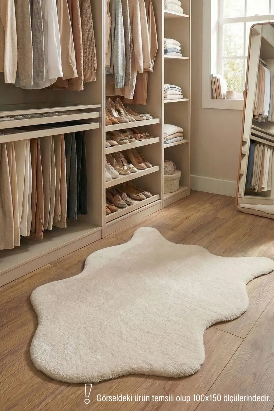 POLY Peluş Post Şeklinde Halı- Salon-Antre-Oturma Odası-Yumuşak-Kaymaz Taban-Yıkanabilir–Modern-Uygun Fiyat
